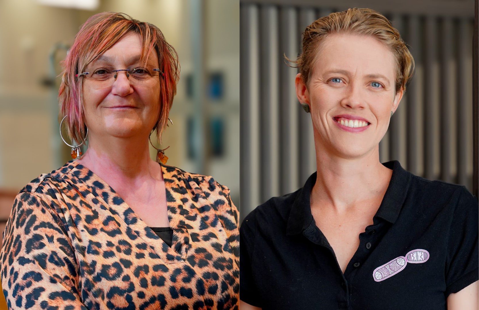 Researchers Karrina and Katharine. 