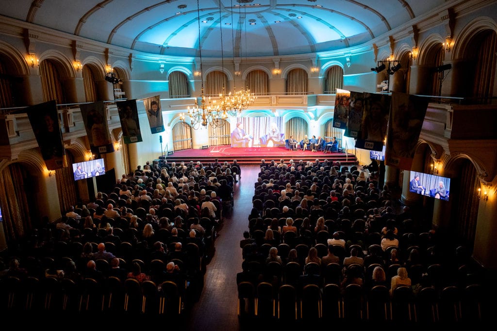 staff members at the 35 year event