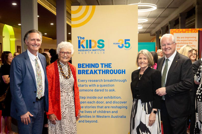 staff members at the 35 year event